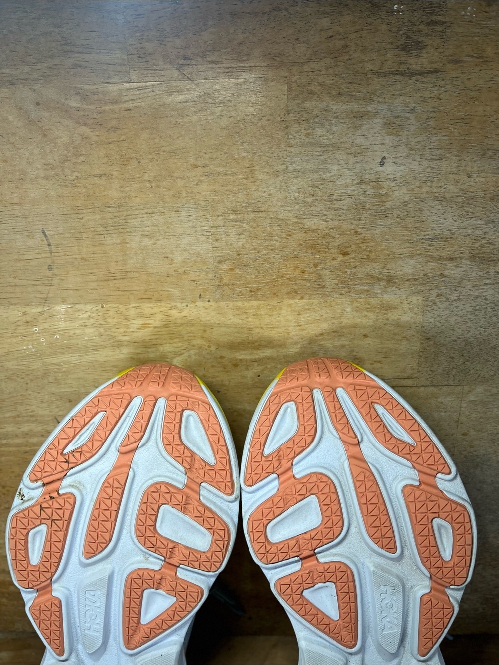 Hoka One One Bondi 8 REFLECTIVE Womens Size 9 Running Shoes Sneakers Blue Yellow - Picture 10 of 12